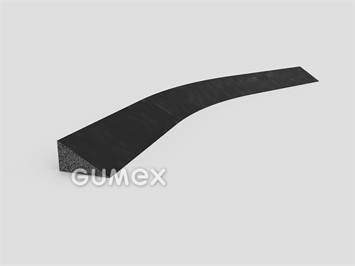 Mikroporézny profil trojuholníkový, 8x14mm, hustota 500kg/m3, EPDM, -30°C/+80°C, čierny